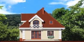 Maja mimoosides vaade