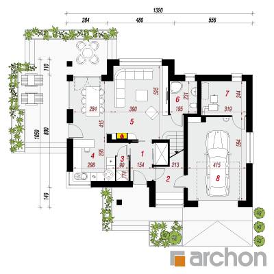  Maja meepõõsalistes 3 1. korruse plaan