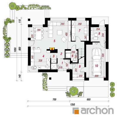  Maja meepõõsalistes 2 1. korruse plaan