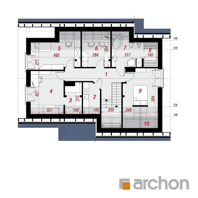  Maja meepõõsalistes 2 2. korruse plaan