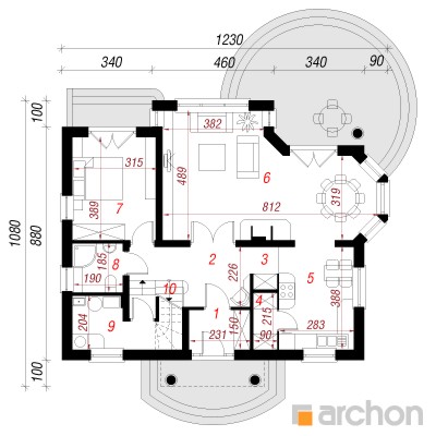  Maja müraploomides 1. korruse plaan