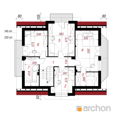  Maja müraploomides 2. korruse plaan