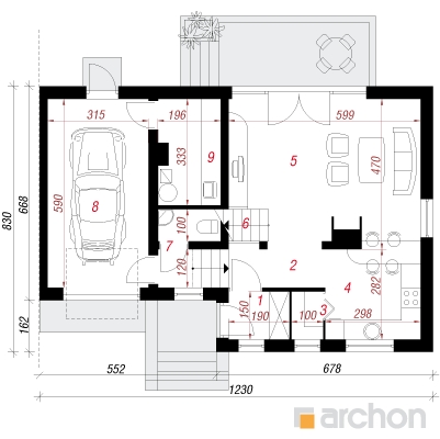  Maja mürtides 2 1. korruse plaan