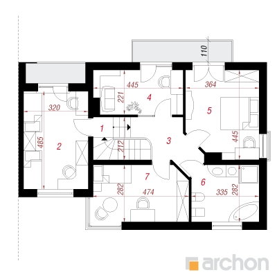  Maja mürtides 2 2. korruse plaan