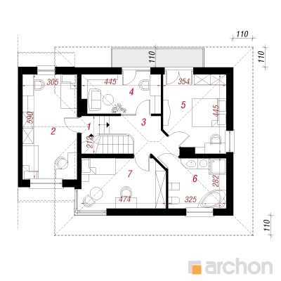  Maja mürtides 3 2. korruse plaan