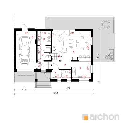  Maja mürtides 4(B) 1. korruse plaan
