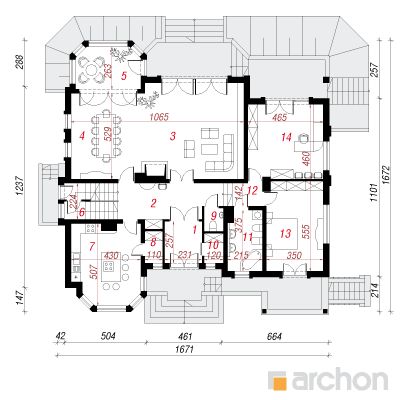  Residents Mislenica 1. korruse plaan