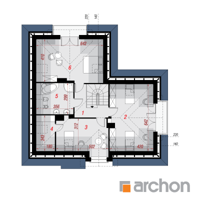  Maja harilikes võililledes 2. korruse plaan