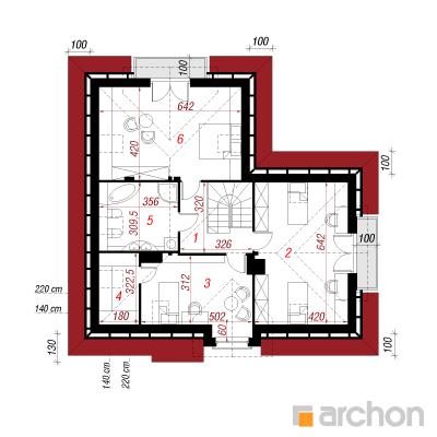  Maja harilikus võililles 2. korruse plaan