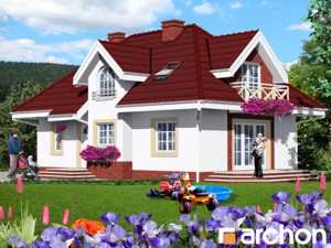 Maja harilikus võililles eestvaade