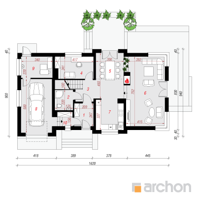  Maja sinihelmikates 1. korruse plaan