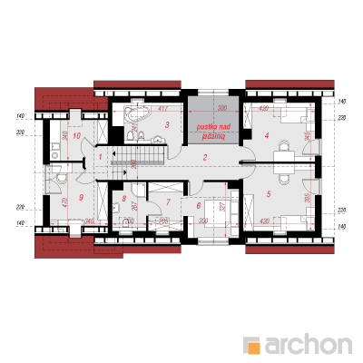  Maja sinihelmikates 2. korruse plaan