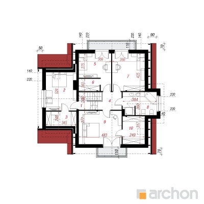  Maja aprikoosipuudes 2 2. korruse plaan