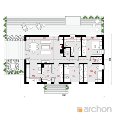  Maja rabamurakates 1. korruse plaan
