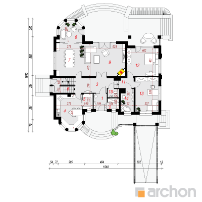  Residents Mislenitsa 2(P) 1. korruse plaan