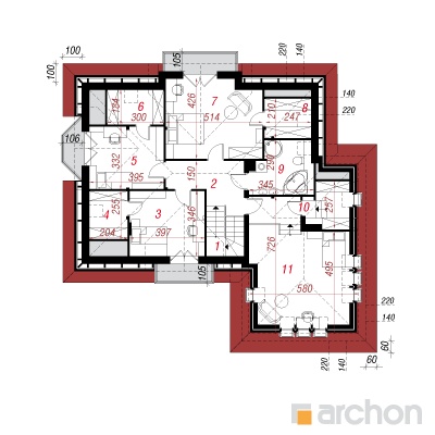  Maja saialilledes 3 2. korruse plaan