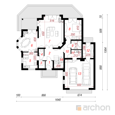  Maja saialilledes 1. korruse plaan