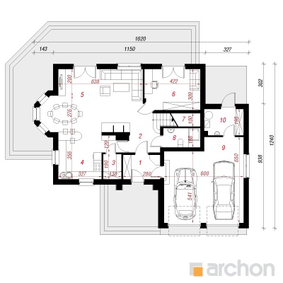  Maja nektariinipuudes 3 1. korruse plaan