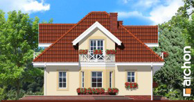 Maja nektariinipuudes vaade