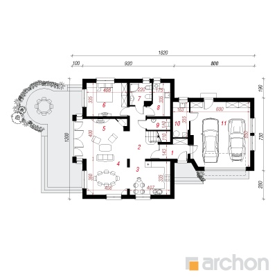  Maja nemeesias (G2) 1. korruse plaan