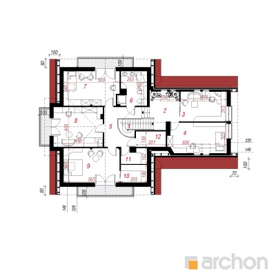  Maja nemeesias (G2) 2. korruse plaan