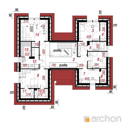  Residents korallmarjades 2. korruse plaan