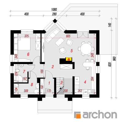  Maja lõosilmades (N) 1. korruse plaan