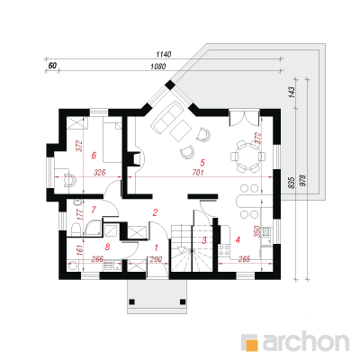  Maja lõosilmades 2 1. korruse plaan