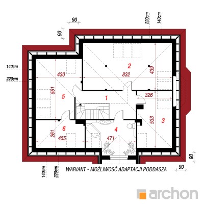  Maja oliivides 2. korruse plaan