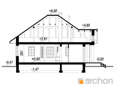 Maja oliivides lõige