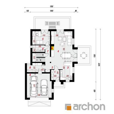  Maja orhideedes - (P) 1. korruse plaan