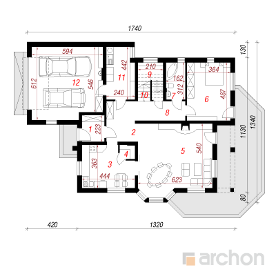  Maja orhideedes 2 1. korruse plaan