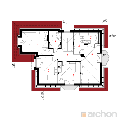  Maja orhideedes 2. korruse plaan