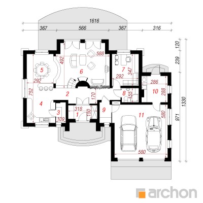  Maja kurekellades 2 1. korruse plaan