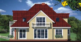 Maja pähklipuudes vaade