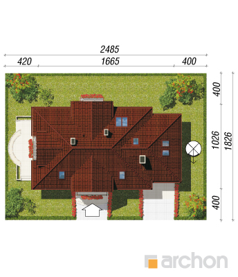 Maja astelpõõsastes