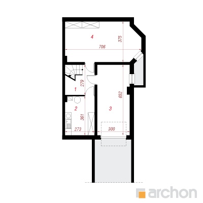  Maja kukekannustes 2 (P) 0. korruse plaan