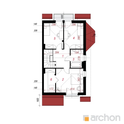  Maja kukekannustes 2 (P) 2. korruse plaan