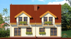 Maja kukekannustes vaade