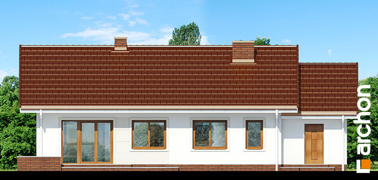 Maja aed-õunapuudes vaade