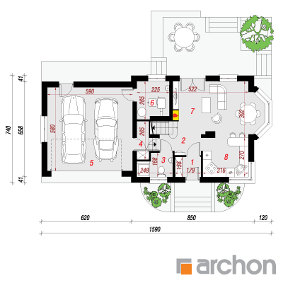  Maja helmikates (G2N) 1. korruse plaan