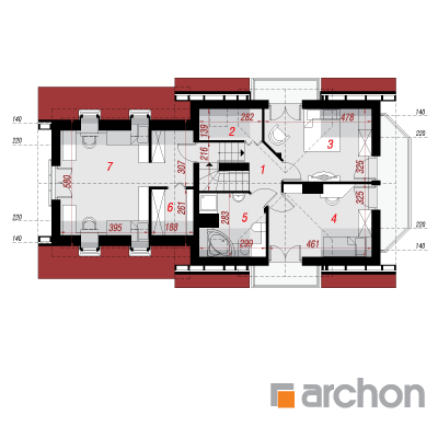  Maja helmikates (G2N) 2. korruse plaan