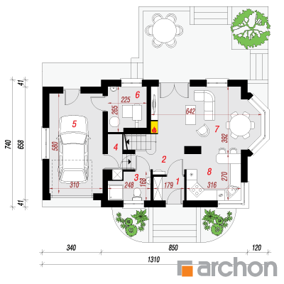  Maja helmikates (N) 1. korruse plaan