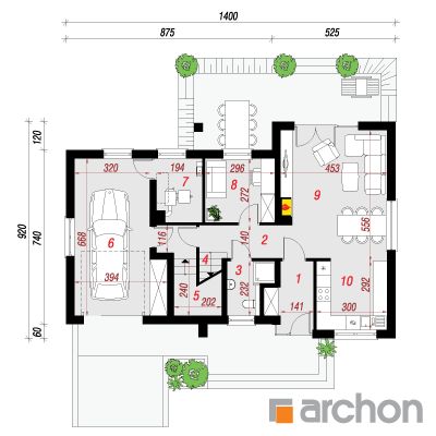  Maja maranites 1. korruse plaan