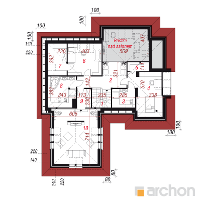  Maja ebaküdooniates 3 2. korruse plaan