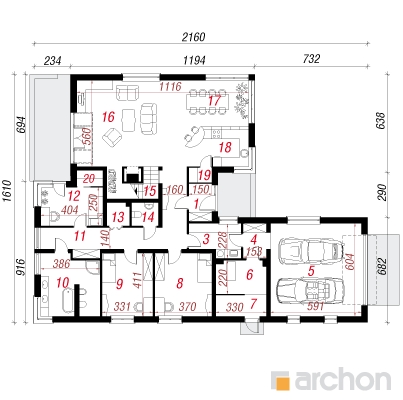  Maja ebaküdooniates 1. korruse plaan