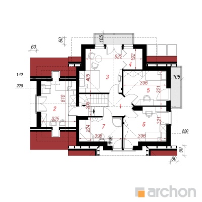  Maja piiniates 2 2. korruse plaan