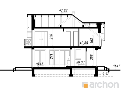 Maja piiniates lõige