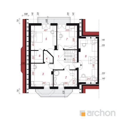  Maja pistaatsiates 2B 2. korruse plaan