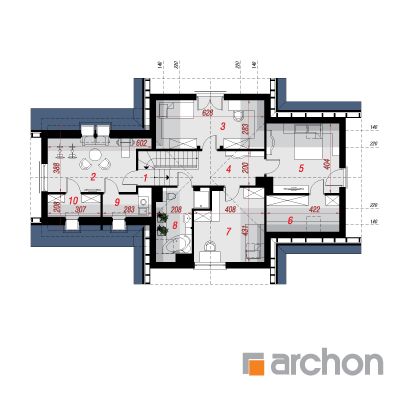  Maja pomelipuudes 2. korruse plaan